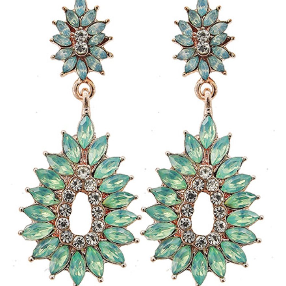 Green Jewel Earrings